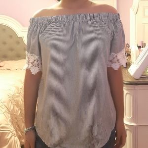 Off the shoulder blouse